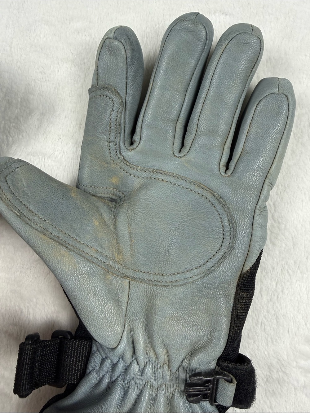 Smartwool Leather Gloves with wool lining Ski Gloves Unisex Small - Picture 4 of 7